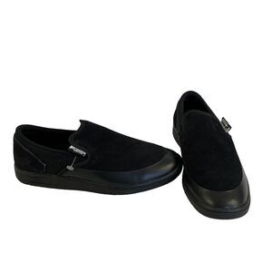 Asics Gel Vickka Slip On Skateboarding Shoes Big Kids Mens Sz 5.5 Black NWOB